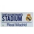 Real Madrid CF fém utcanévtábla 40x18cm