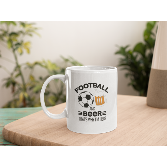 Beer and football bögre